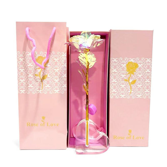 Valentine'S Day Rose Gifts for Her, Birthday Gifts for Women, Galaxy Rose Glass Forever Flowers with Heart-Shaped Base, Eternal Crystal Roses, Valentine Gifts for Grandma Wife Sister Girlfriend