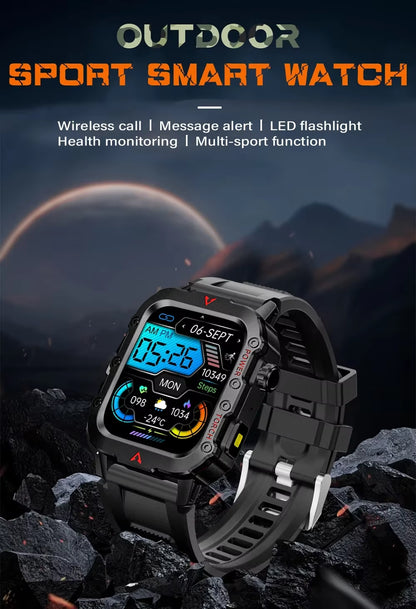 Q11 Square Smart Watch Unisex Voice Assistant BT Call Touch Screen IP67 Heart Rate Fitness Tracker Outdoor Sport Smart Band