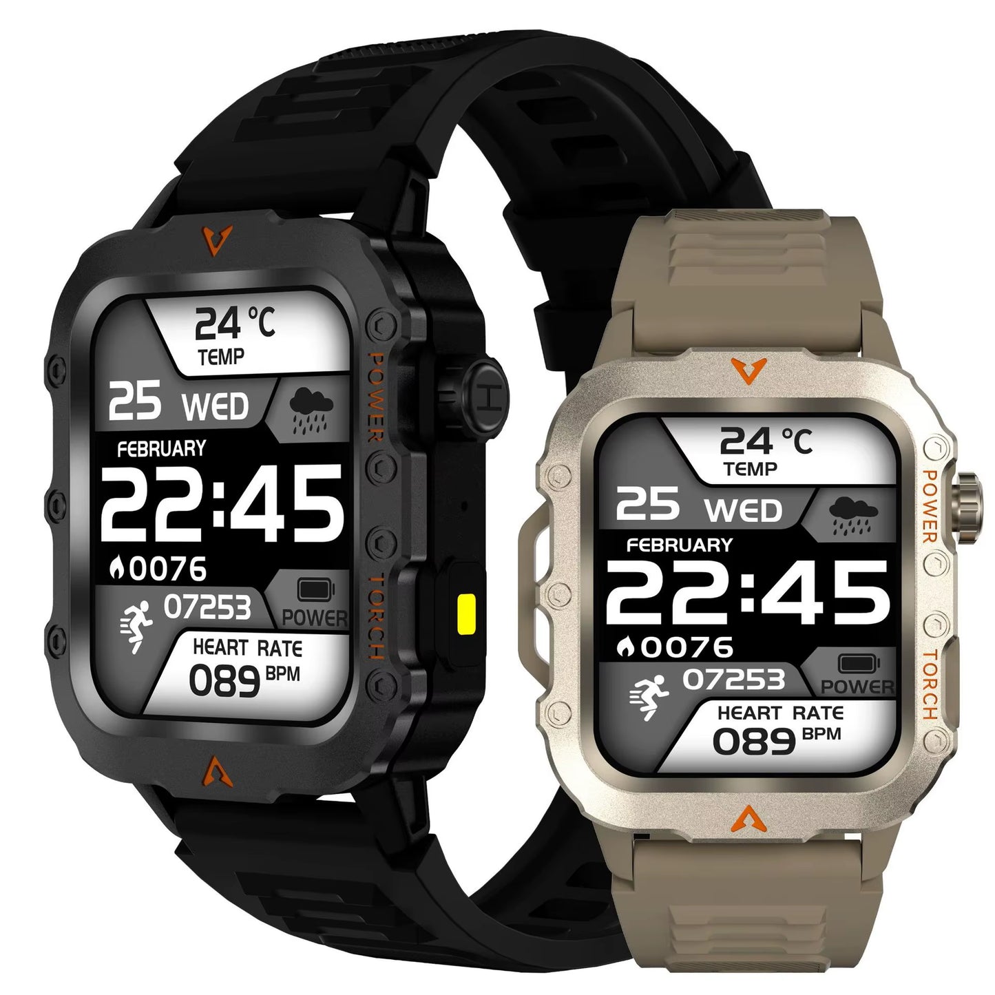 Q11 Square Smart Watch Unisex Voice Assistant BT Call Touch Screen IP67 Heart Rate Fitness Tracker Outdoor Sport Smart Band