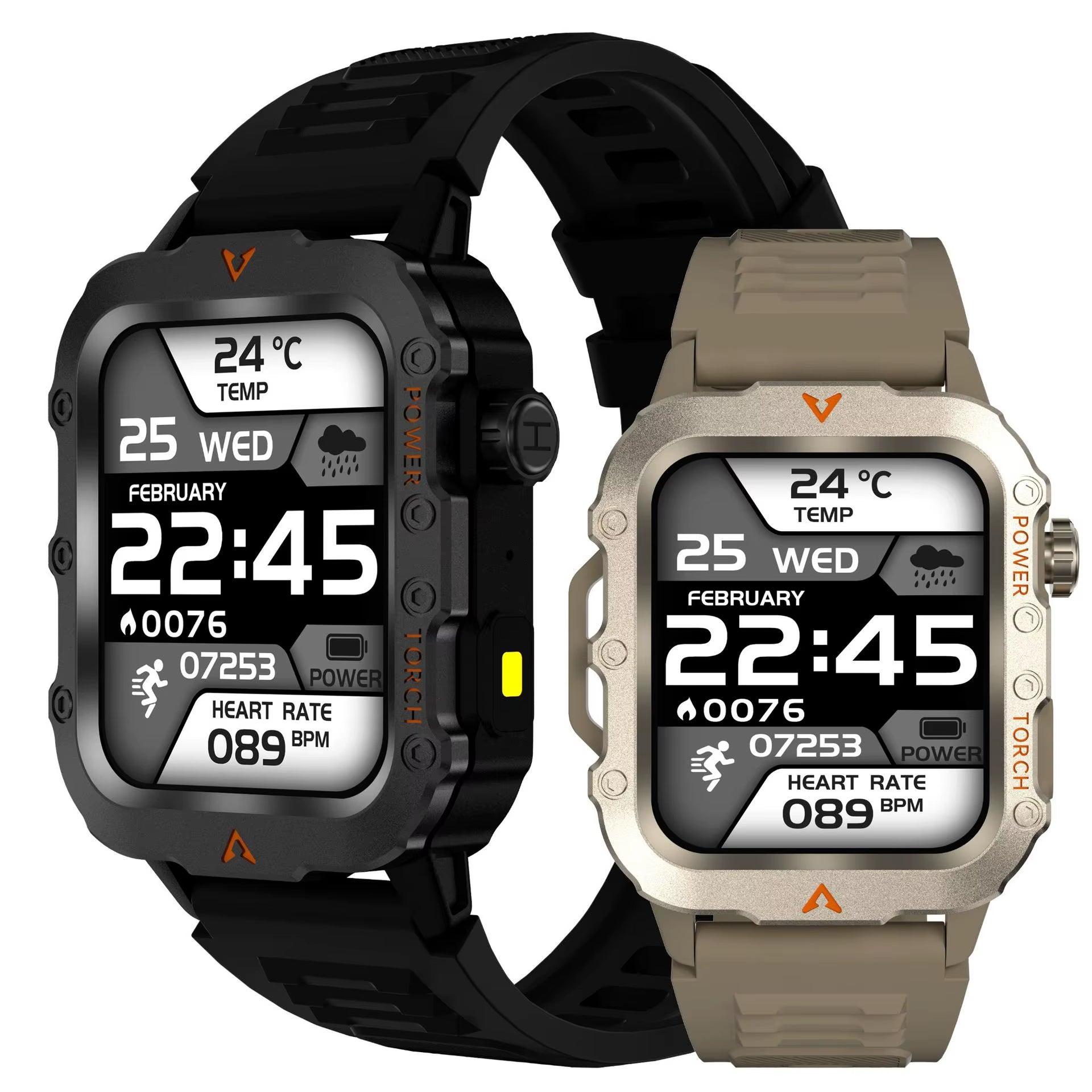 Q11 Square Smart Watch Unisex Voice Assistant BT Call Touch Screen IP67 Heart Rate Fitness Tracker Outdoor Sport Smart Band